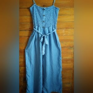 Wide leg, one piece, jumpsuit